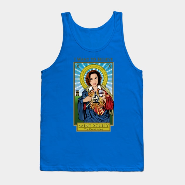 Saint Scully Tank Top by Pop Art Saints